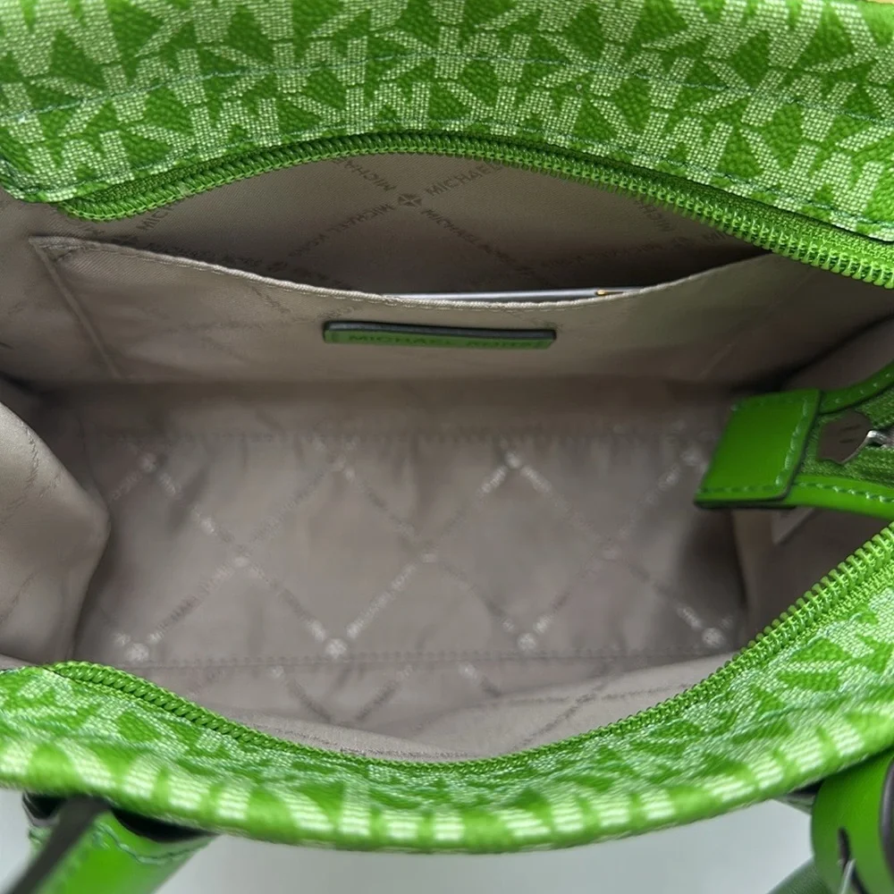 Michael Kors Green Patterned Handbag